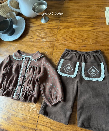 23[予約]marron rose pants(XS-L)