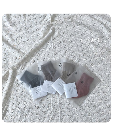 51[予約]nunubiel rib socks