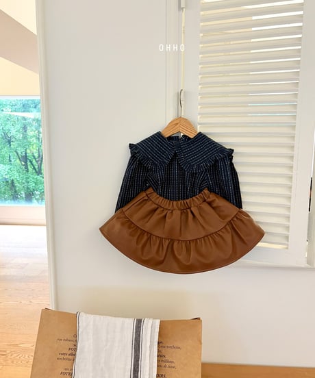 11[予約]ohho sailor frill blouse