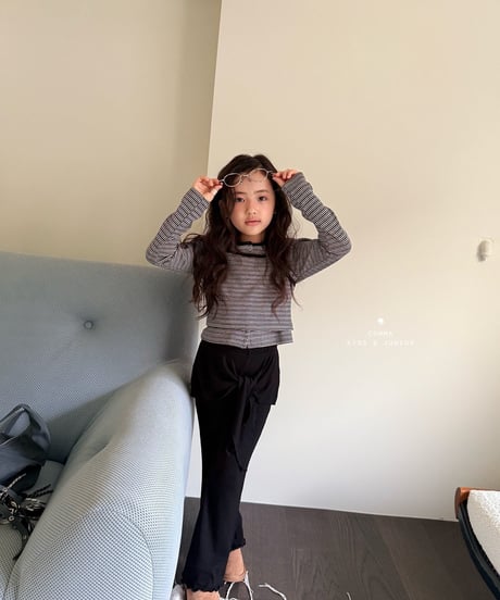48[予約]COMMA striped tanktop＋cardigan set