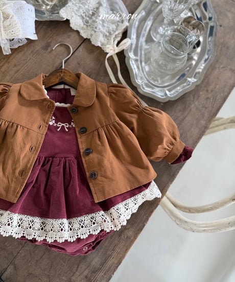 49[予約]marron bouquet suit(6-18m)