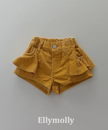 57[予約]ELLYMOLLY BB frill corduroy pants