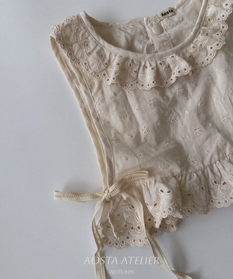 21[予約]Aosta lace olivia vest