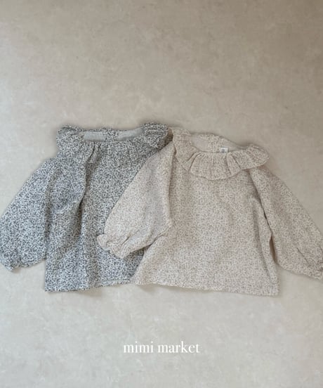 38[予約]mimi market pleated collar blanc