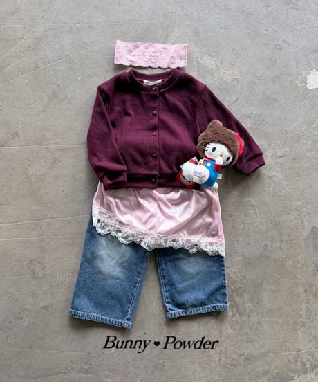 46[予約]bunny powder cortis denim pants
