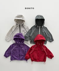 15[予約]bonito check stripe windbreaker