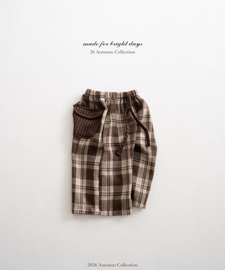 12[予約]anggo cookie pants