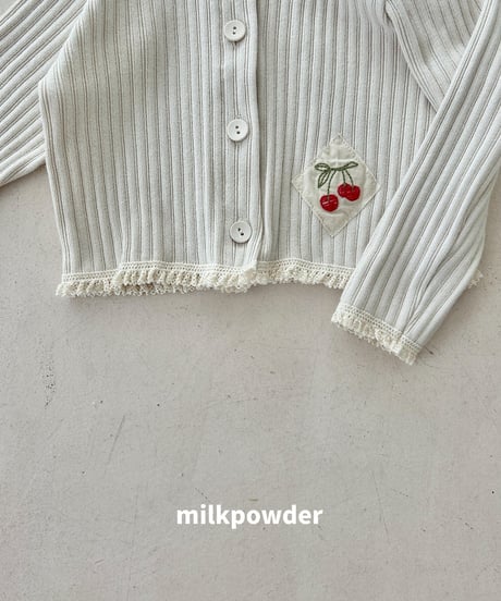 2[予約]milkpowder cherry cardigan