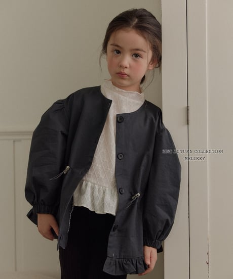 56[予約]melikey momo frill trench coat