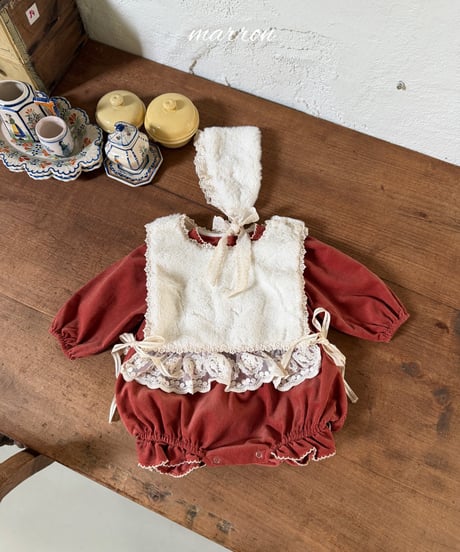 42[予約]marron heart suit(6-18m)