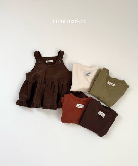 3[予約]mimi market corduroy sleeveless blouse