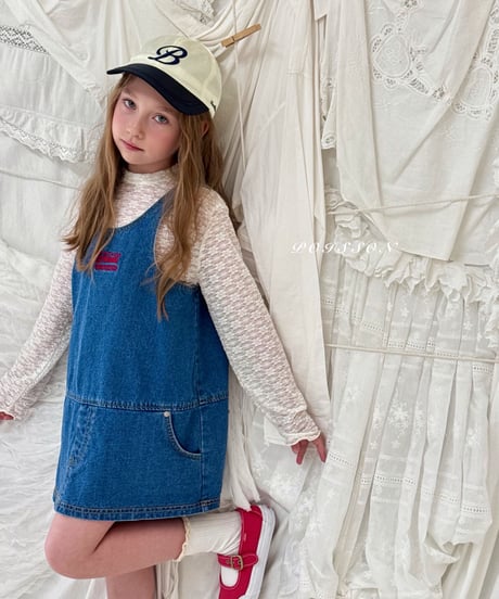 4[予約]poisson denim dress