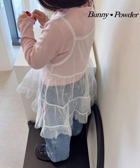 16[予約]bunny powder delicate half turtleneck t-shirt