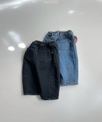 2[予約]minirobe dart denim pants