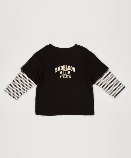 10[予約]送料無料 the beige layered sleeve tee