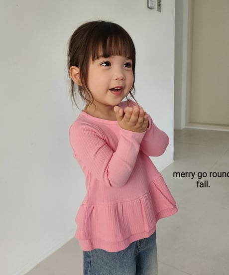 24[予約]merry go round tiered frill t-shirt