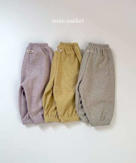 43[予約]mimi market mink terry pants
