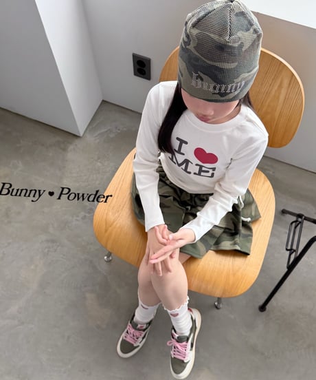 77[予約]bunny powder camo waffle beanie