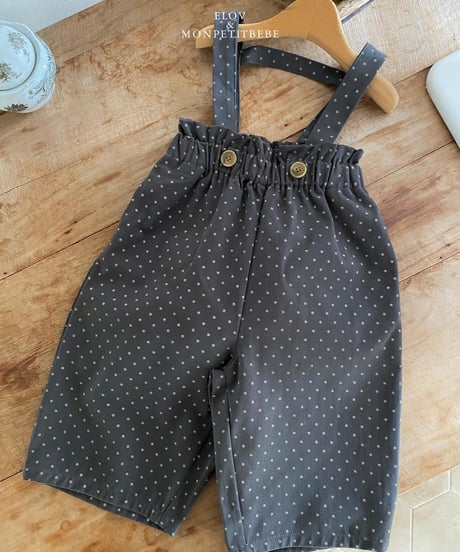 12[予約]elov&monpetitbebe mini bean overalls