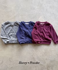 21[予約]bunny powder rose buton cardigan