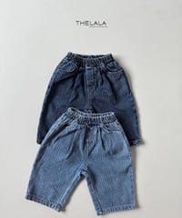 33[予約]thelala rail denim pants
