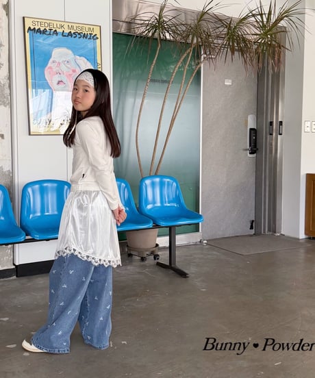 67[予約]bunny powder slim skirt