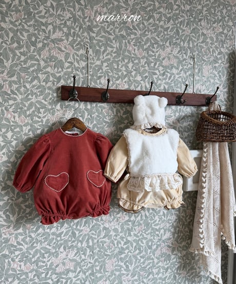 42[予約]marron heart suit(6-18m)