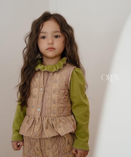 11[予約]OREN groot vest quilted padded set up