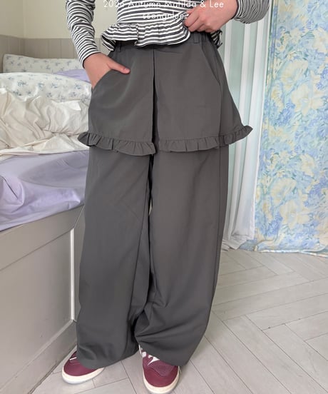 52[予約]matilda&lee ruffle skirt pants
