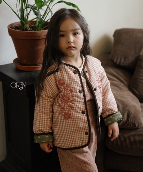 2[予約]OREN breeze check padded jumper