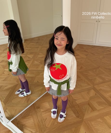 17[予約]ninibello tomato patch tee