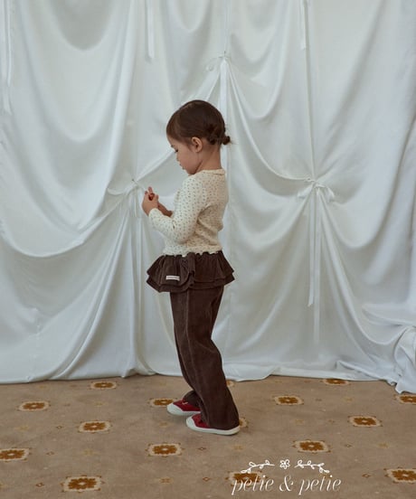 31[予約]petit&petit cancan corduroy pants