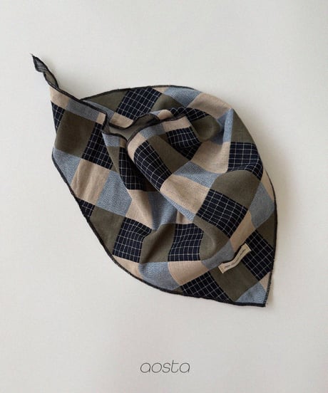 66[予約]Aosta patchwork scarf