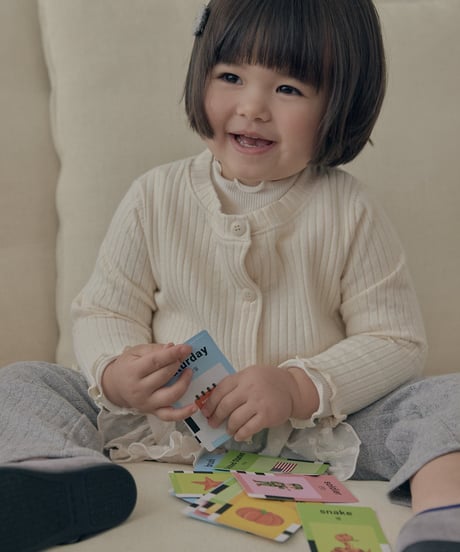 2[予約]送料無料 the beige 26 ribbed cardigan