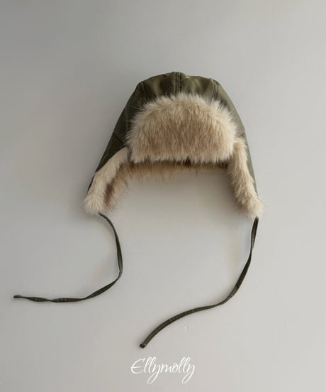 103[予約]ELLYMOLLY eskimo fur puffer hat