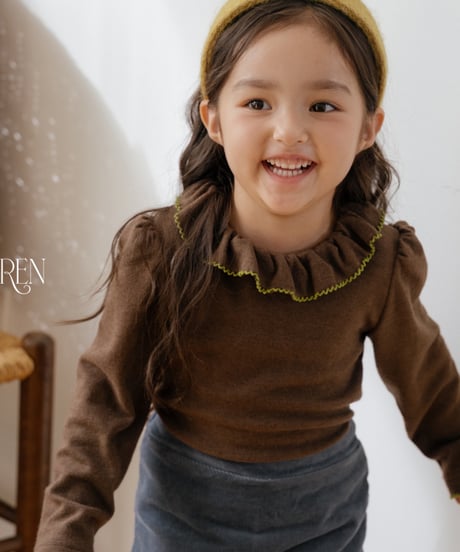 10[予約]OREN blooming frill picot t-shirt