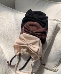 12[予約]bebeholic may ribbon bonnet