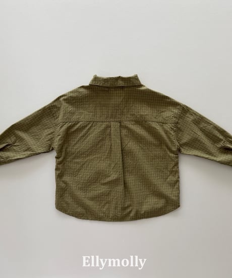 8[予約]ELLYMOLLY maison check shirt