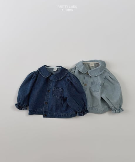 40[予約]LINDO round collar denim jacket