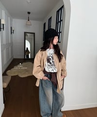 12[予約]COMMA collar jacket(beige)