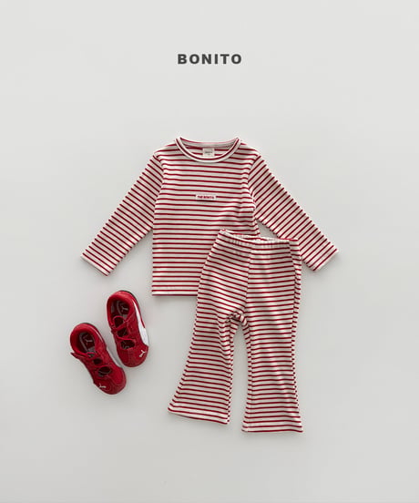 49[予約]bonito stripe slin set