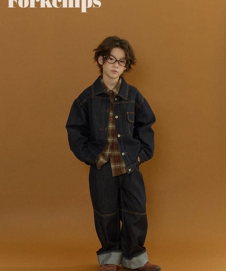 2[予約]FORKCHIPS union denim jacket