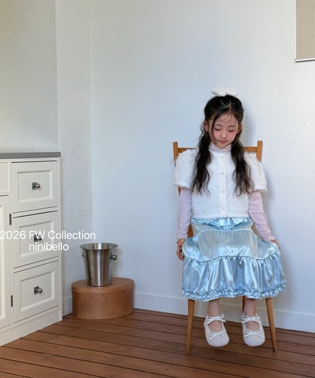 47[予約]ninibello bijou long skirt