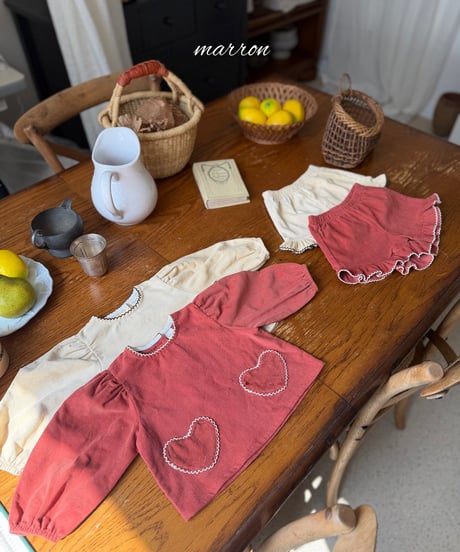 36[予約]marron heart set(XS-L)