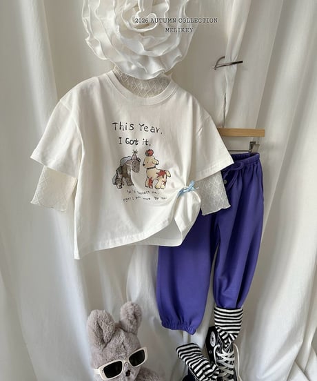 41[予約]melikey button jogger pants