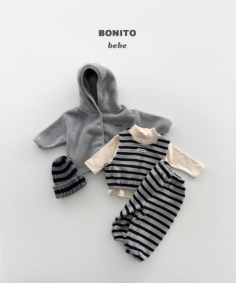 52[予約]bonito stripe set up(6-18m)