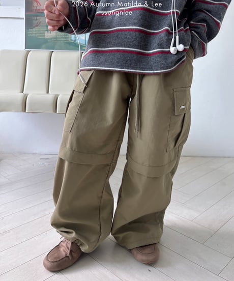 63[予約]matilda&lee cargo pocket pants
