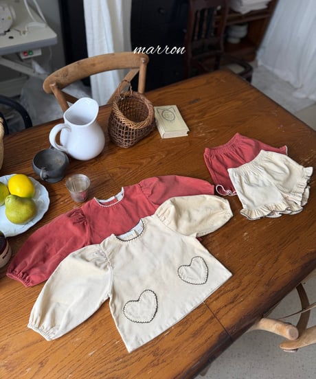 36[予約]marron heart set(XS-L)