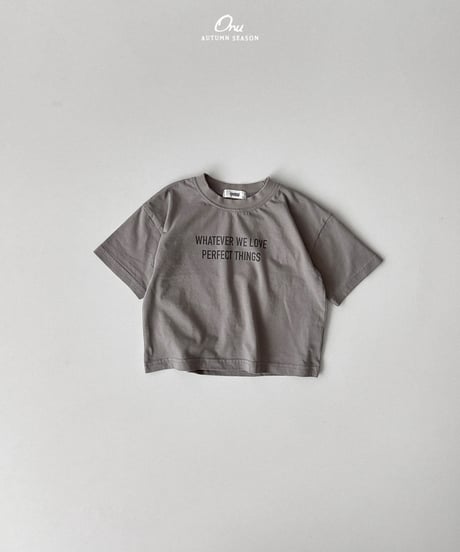 2[予約]onu lettering short sleeve t-shirt