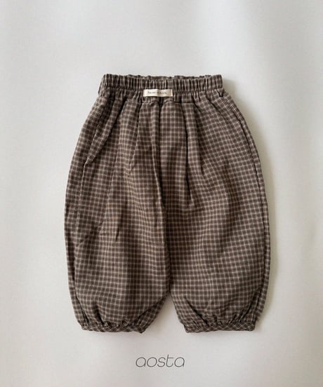 29[予約]Aosta mocha balloon pants